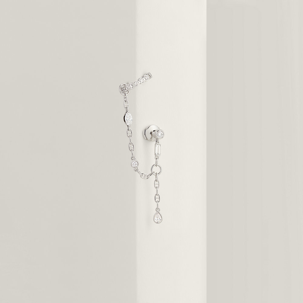 Chaine d'ancre Chaos Fancy left single earring | Hermès Mainland China